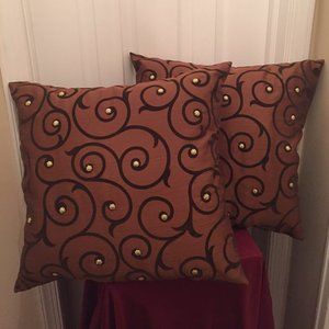 Two Custom Design Pillows